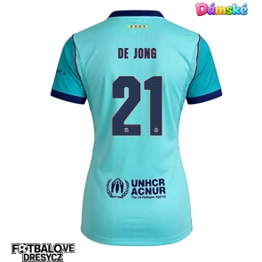 Barcelona Frenkie de Jong #21 Dámské Alternativní Dres 2026-27 Krátký Rukáv